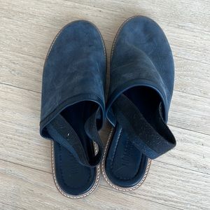 Humanoid slip on suede shoes